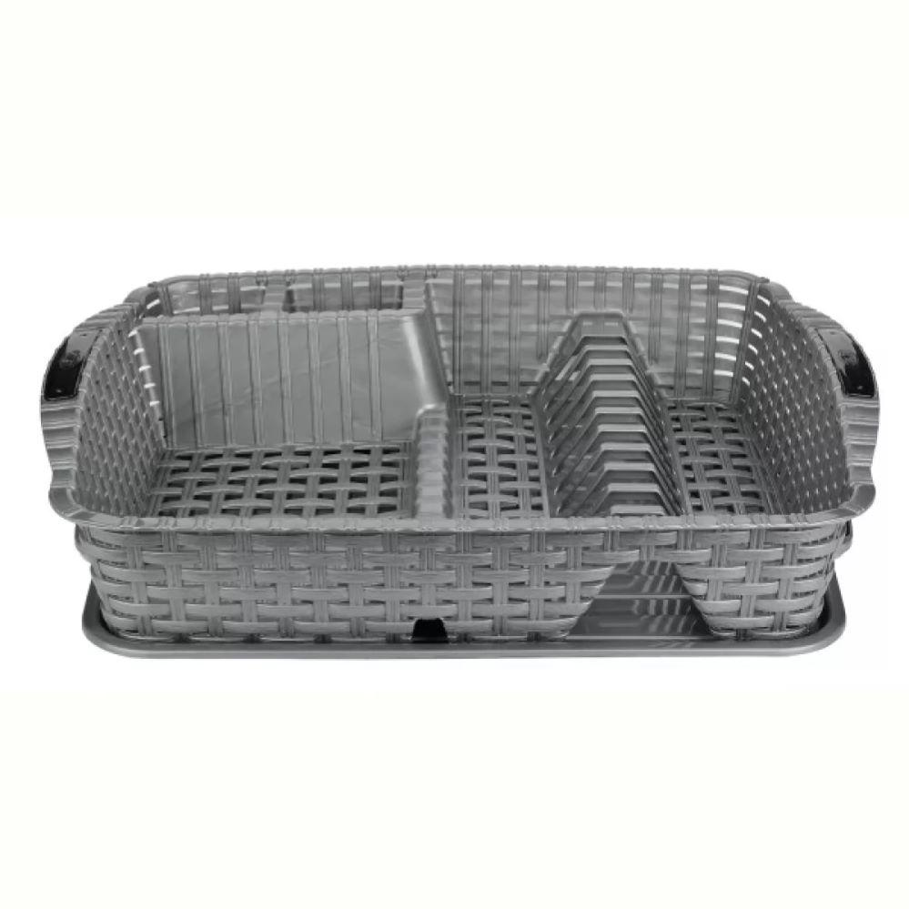 Сушилка для посуды Violet House с поддоном 48х37,5х9 см Metalik (0757) - фото 2 Сушилка для посуды Violet House с поддоном 48х37,5х9 см Metalik (0757) - фото 2