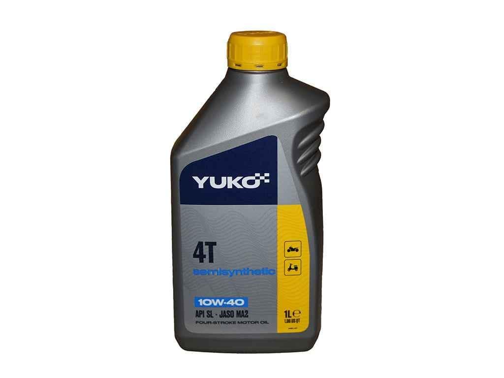 Масло напівсинтетичне YUKO 10W-40 для 4-тактної технiки SEMISYNTHETIC 4T 1 л (843622)