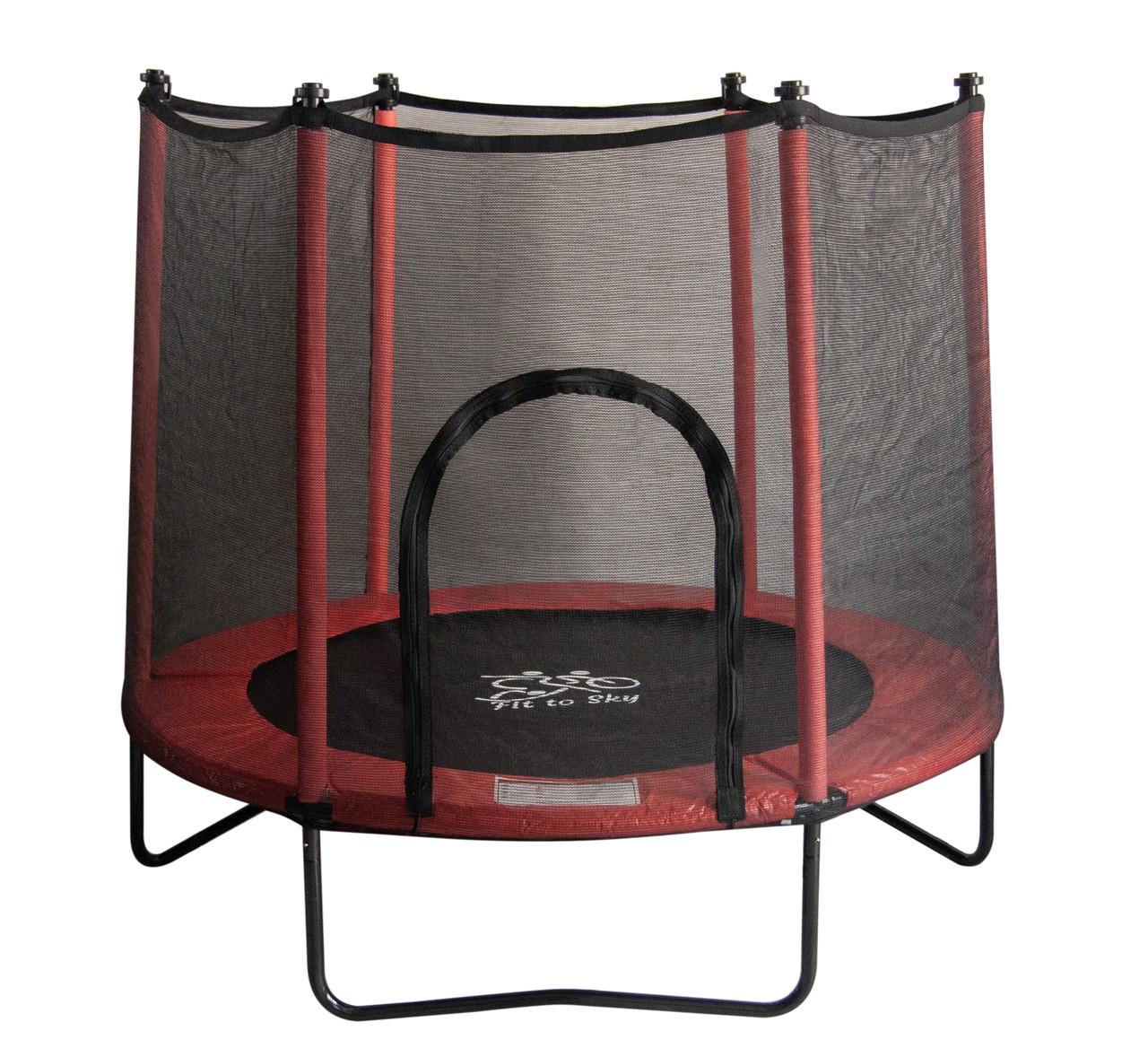 Батут FitToSky з сіткою 152 см Червоний - фото 3 Батут FitToSky з сіткою 152 см Червоний - фото 3