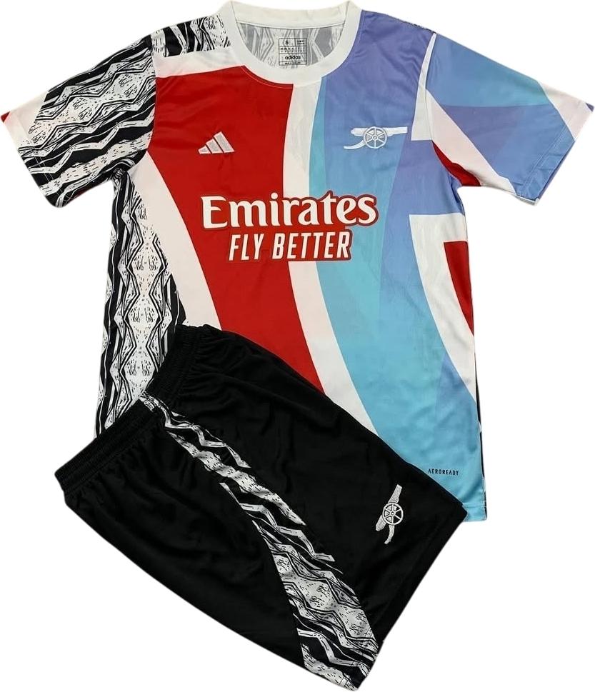 Футбольная форма Арсенал 2024-2025 тренировочная F0106 XL Голубо-белый (47560-53)