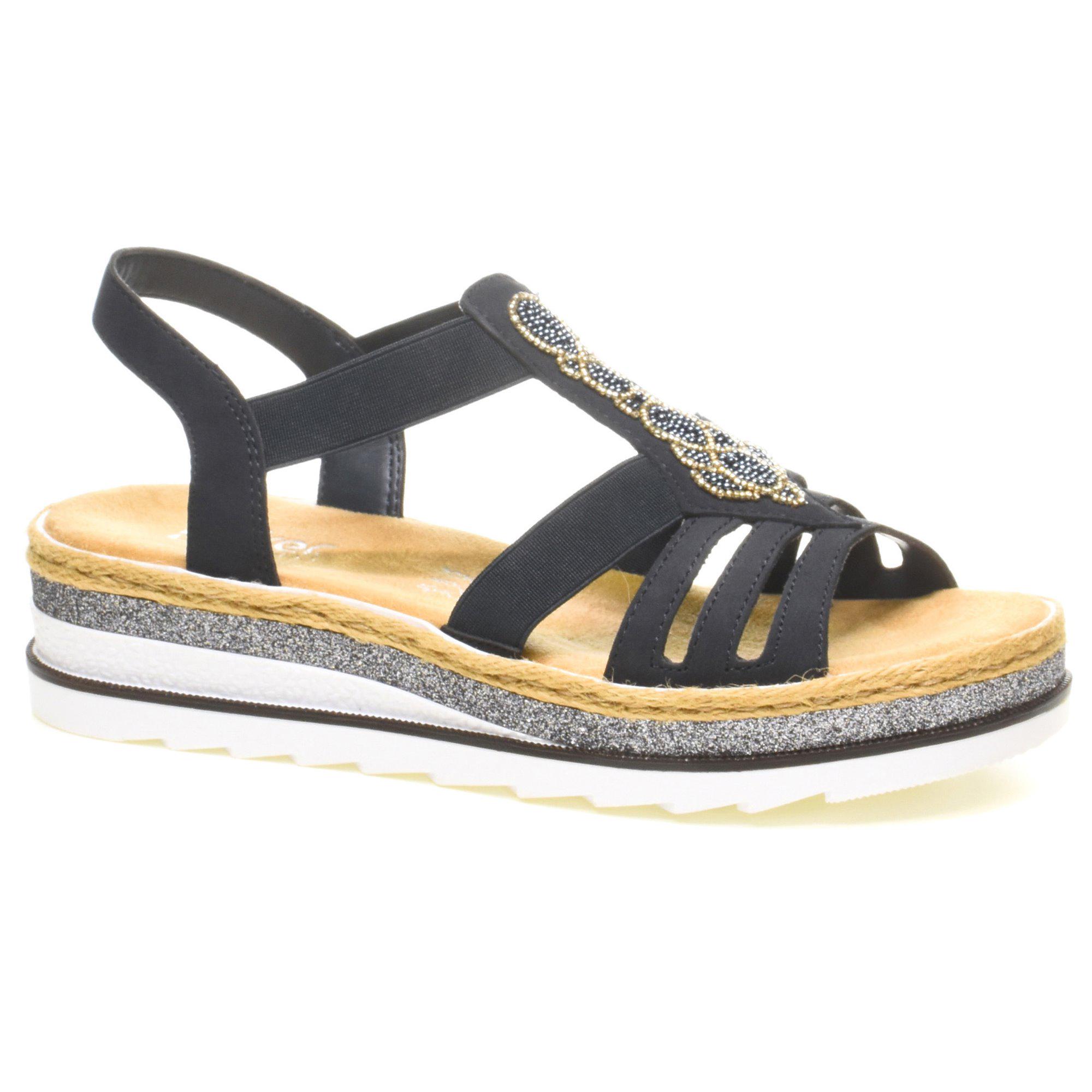 Сандалии женские Rieker р. 36 Темно-синий (069714-36)