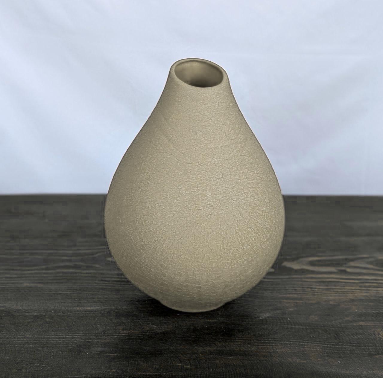 Ваза Nana Ceramics Пйарус шелк 28 см Бежевый