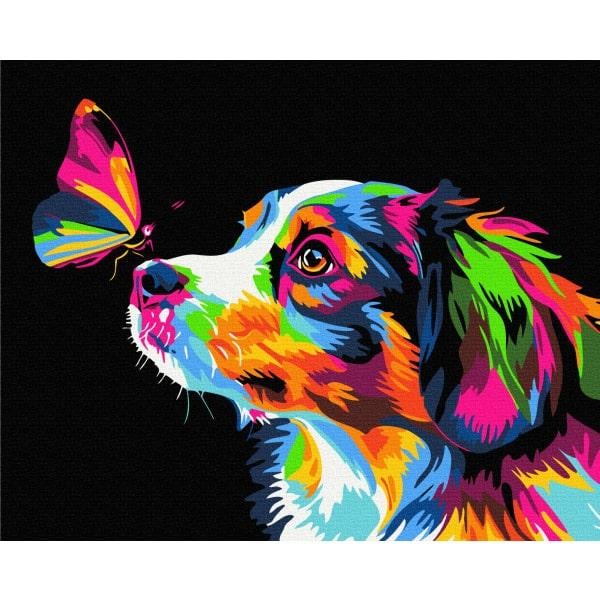 Картина по номерам Brushme Цветное прикосновение BSB0029 с флуоресцентными красками на черном холсте 40x50 см (2322648466)