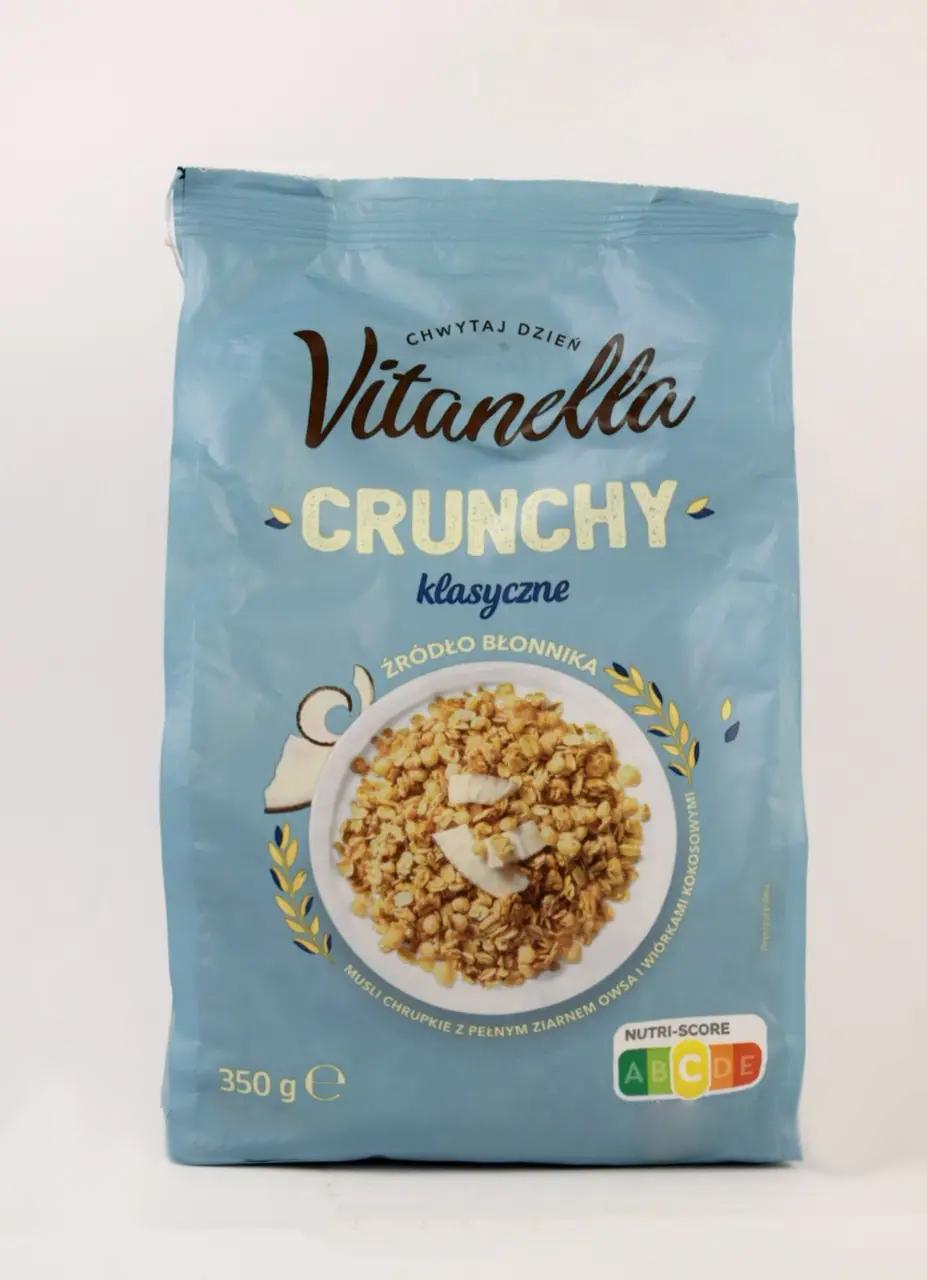 Мюсли Crunchy Vitanella классические с кокосом 350 г