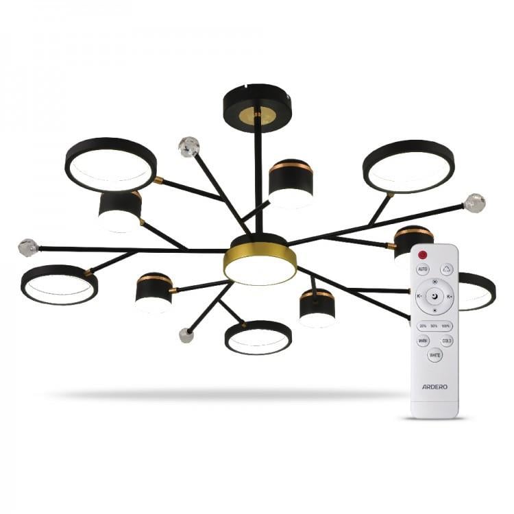 Люстра ARDERO AL6121ARD STORIA LED 72 Вт Черное золото (2549795178) Люстра ARDERO AL6121ARD STORIA LED 72 Вт Черное золото (2549795178)