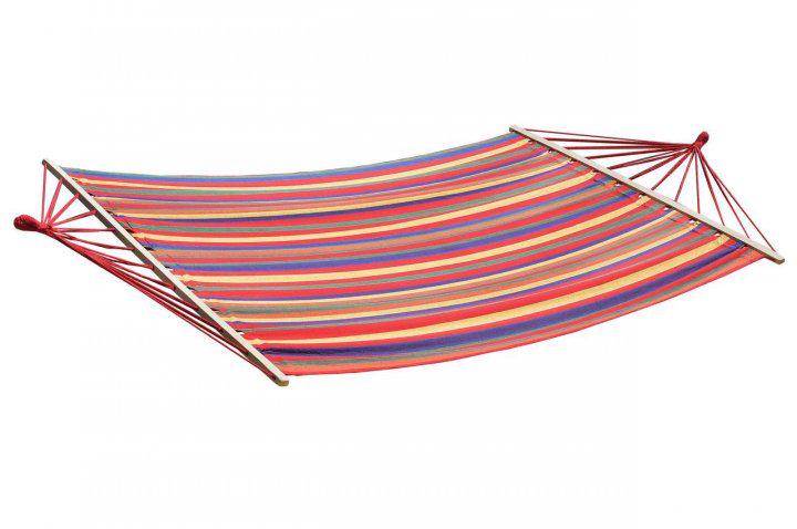 Гамак двухместный подвесной из ткани с креплениями Seagard 270х150 см Темно-красный - фото 2