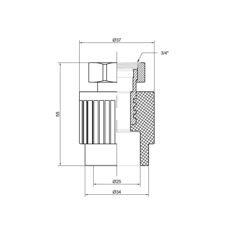 Муфта PPR Thermo Alliance з накидною гайкою 25х3/4" (FRRS00029345) - фото 2 Муфта PPR Thermo Alliance з накидною гайкою 25х3/4" (FRRS00029345) - фото 2