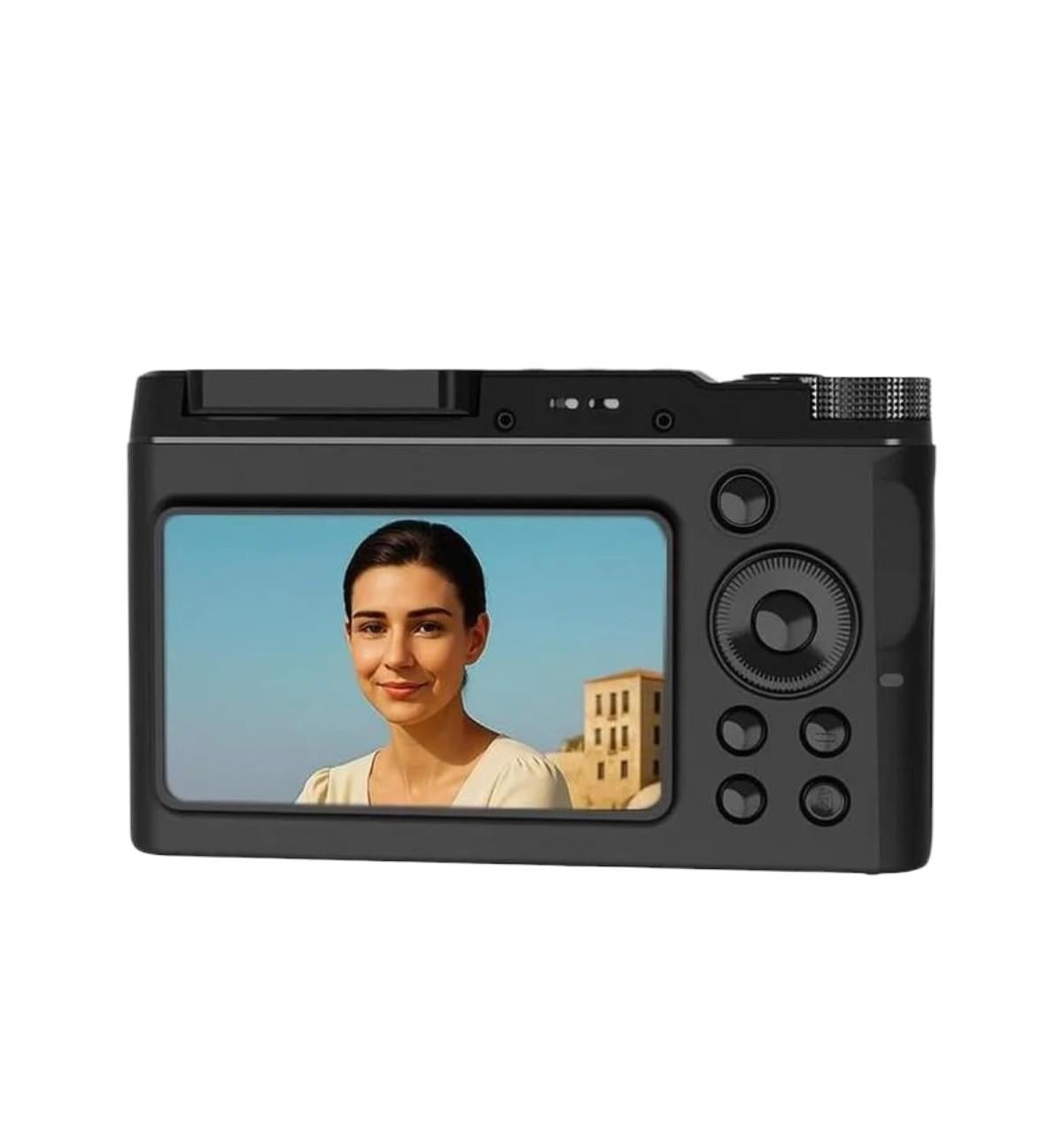 Фотокамера 4K 64MP ретро компактна з подвійним екраном і спалахом 32GB
