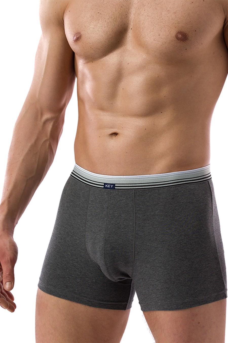 Труси боксери Key р. 52/XL Темно-сірий (75177)