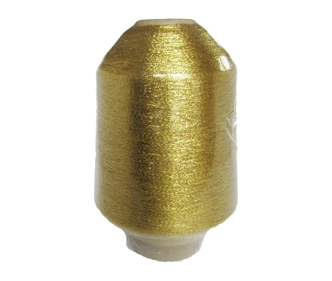 Нить ​металлизированная для вышивания золотистая 500 грамм