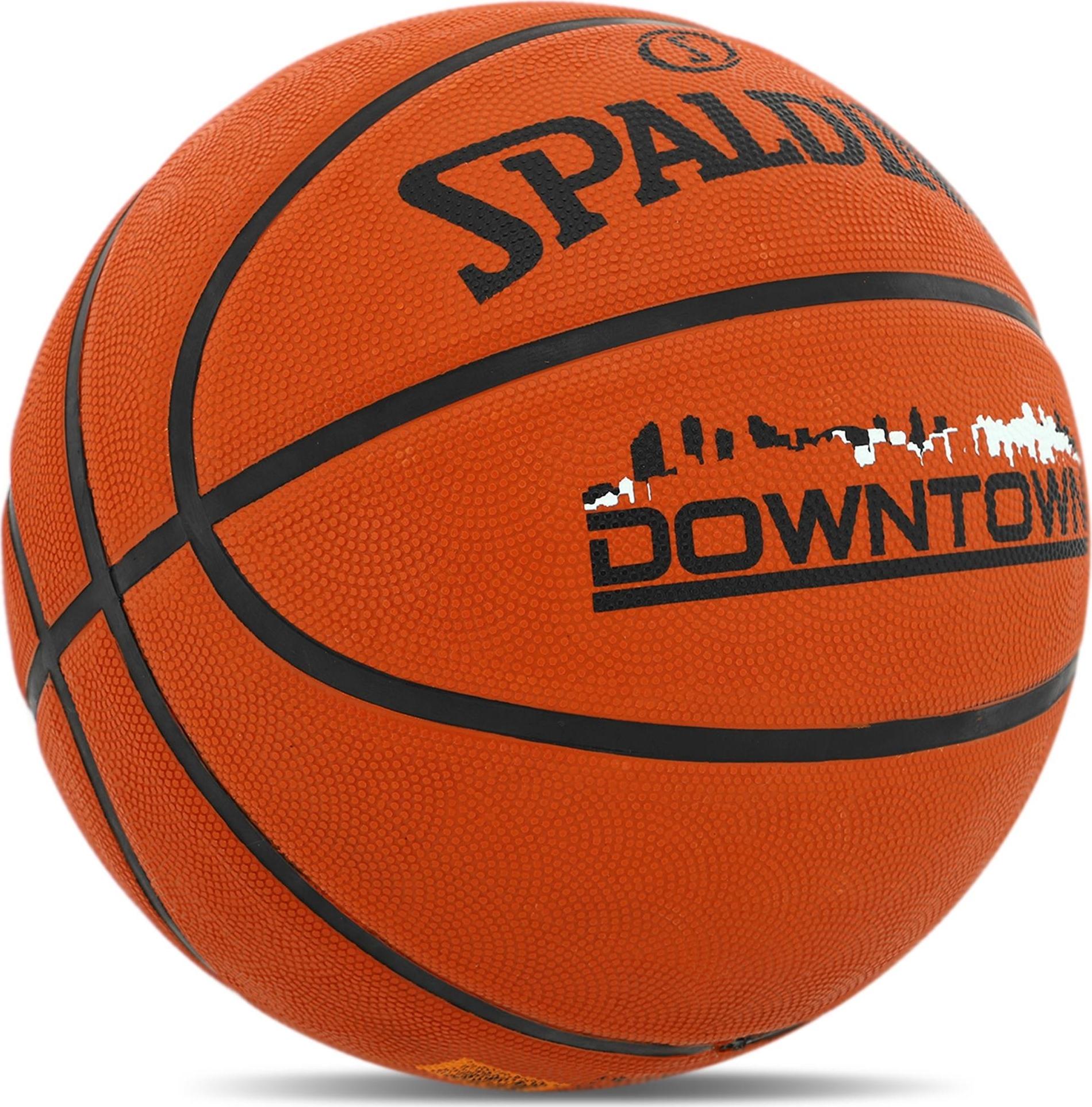 Баскетбольний м'яч Spalding DOWNTOWN р. 7 Помаранчевий (84363Z) - фото 2 Баскетбольний м'яч Spalding DOWNTOWN р. 7 Помаранчевий (84363Z) - фото 2
