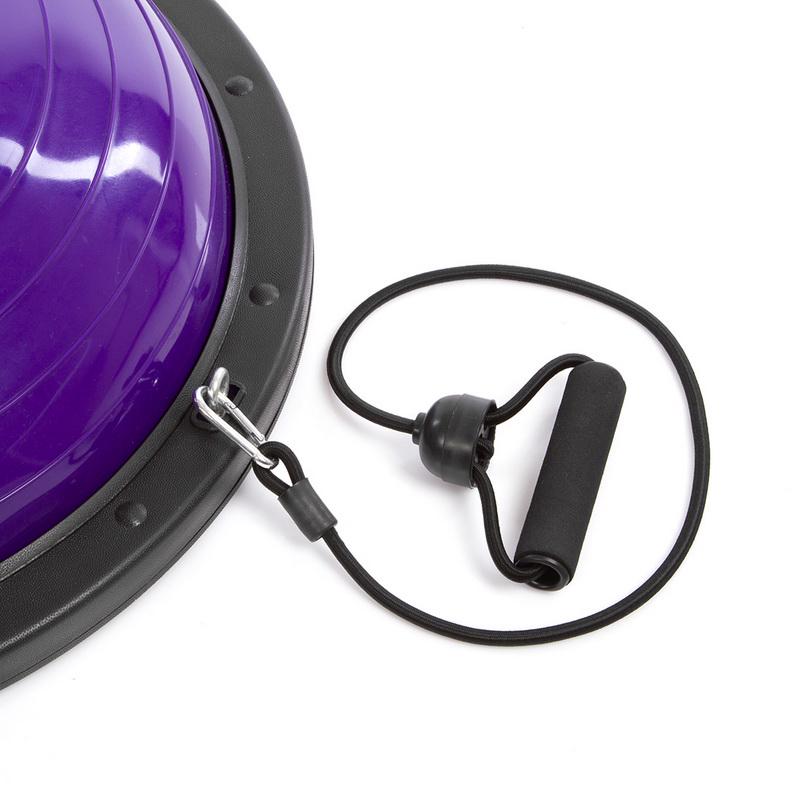 Полусфера для фитнеса с эспандерами Zelart BOSU SPOINT FI-1924 Фиолетовый (DR004897) - фото 3 Полусфера для фитнеса с эспандерами Zelart BOSU SPOINT FI-1924 Фиолетовый (DR004897) - фото 3