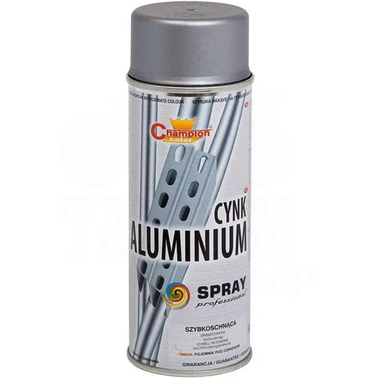 Краска цинк-алюминиевая Champion CYNK ALUMINIUM 400 мл аэрозоль Краска цинк-алюминиевая Champion CYNK ALUMINIUM 400 мл аэрозоль