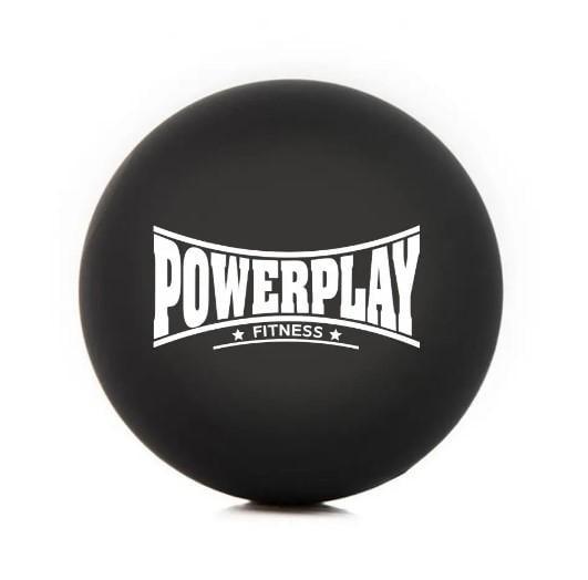 Массажный силиконовый мяч PowerPlay PP-4354 Silicone Lacrosse Ball 6,5 см Черный (PP-4354_Black)