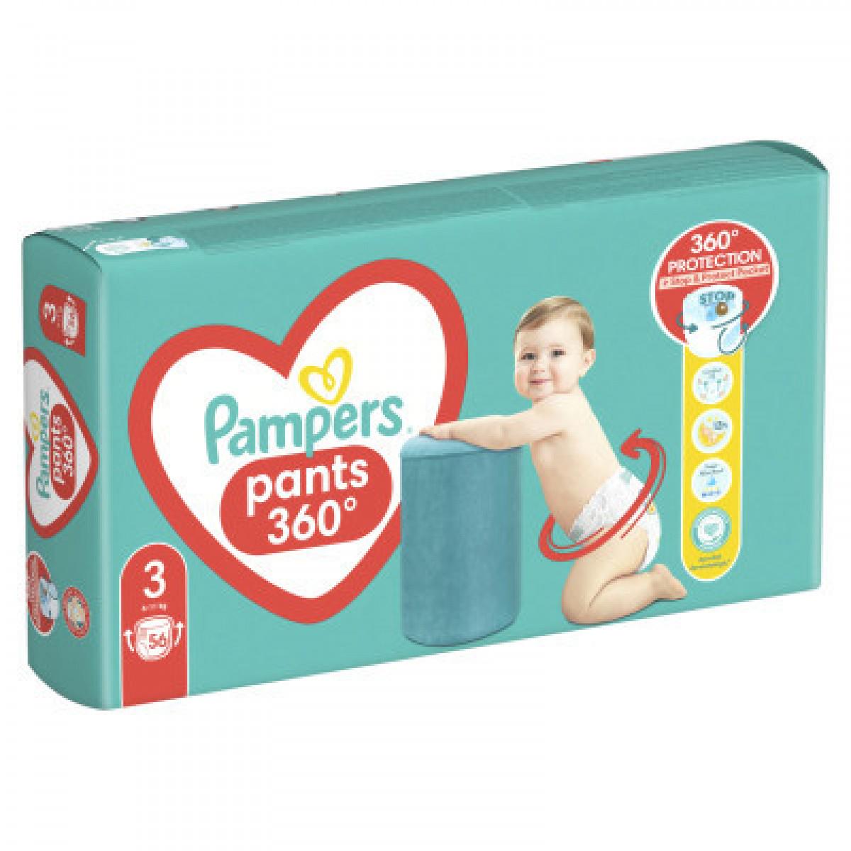 Підгузки Pampers трусики Pants р. 3 6-11 кг 56 шт. (8006540068663) - фото 3