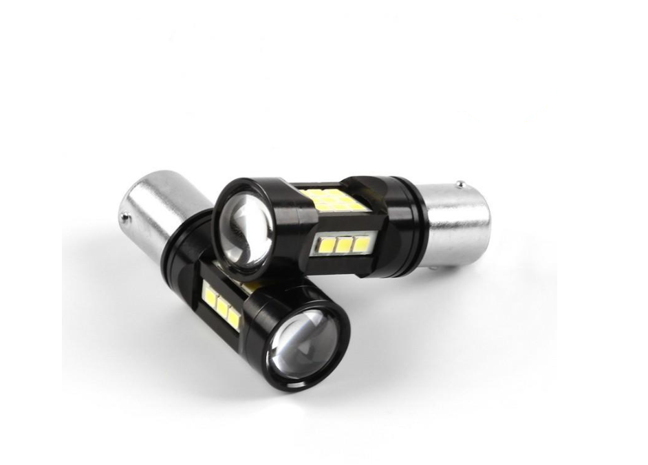 Лампи світлодіодні в габарити P21W Carlamp Led 600Лм 6000К 9-16В (5G27SMD-1156-W -180)