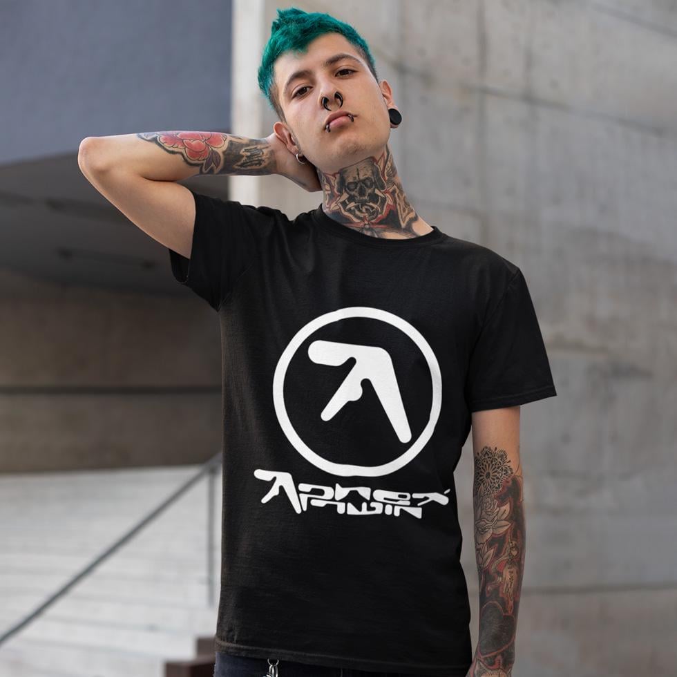 Футболка унісекс Aphex Twin Logo 4XL Чорний (00000005837)