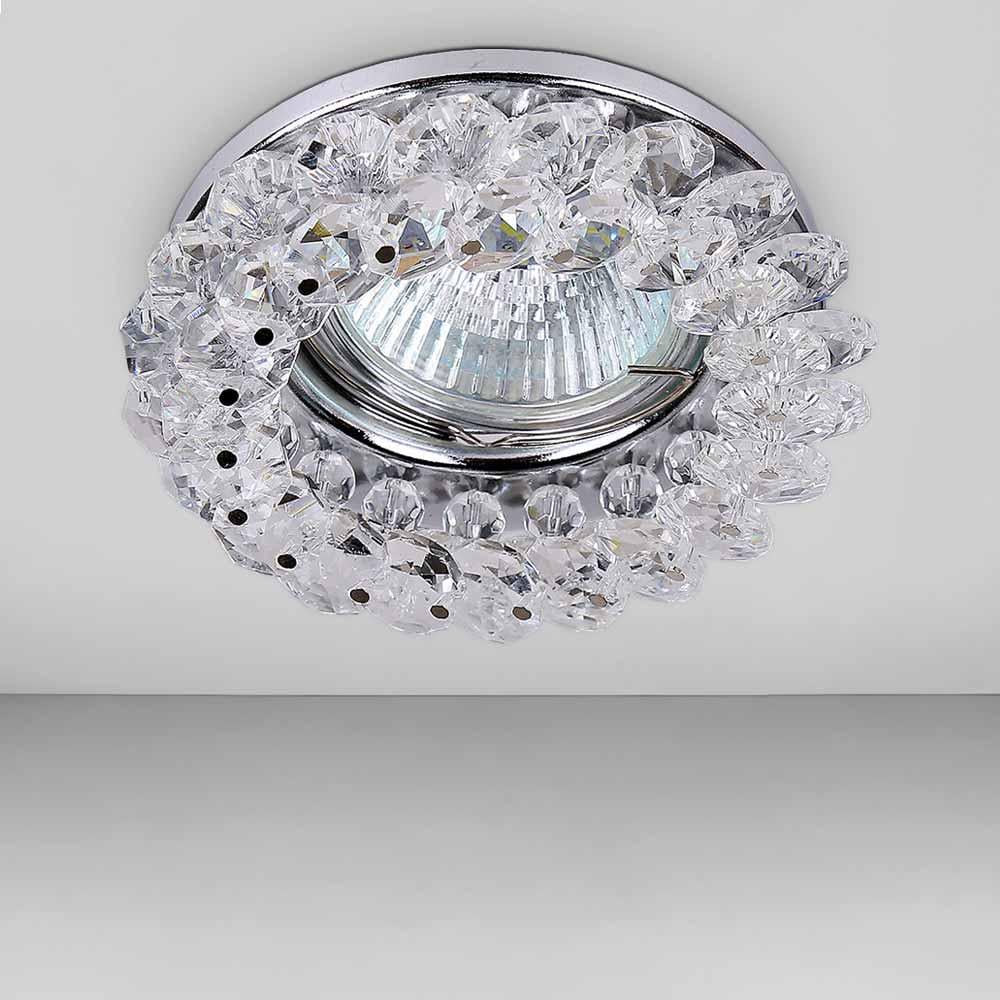 Светильник точечный встраиваемый levistella 716MKD091 CR Хром/Прозрачный