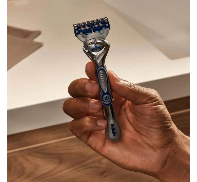 Станок для гоління чоловічий Gillette Skinguard POWER Sensitive Flexball з 1 змінним картриджем (13547824) - фото 4