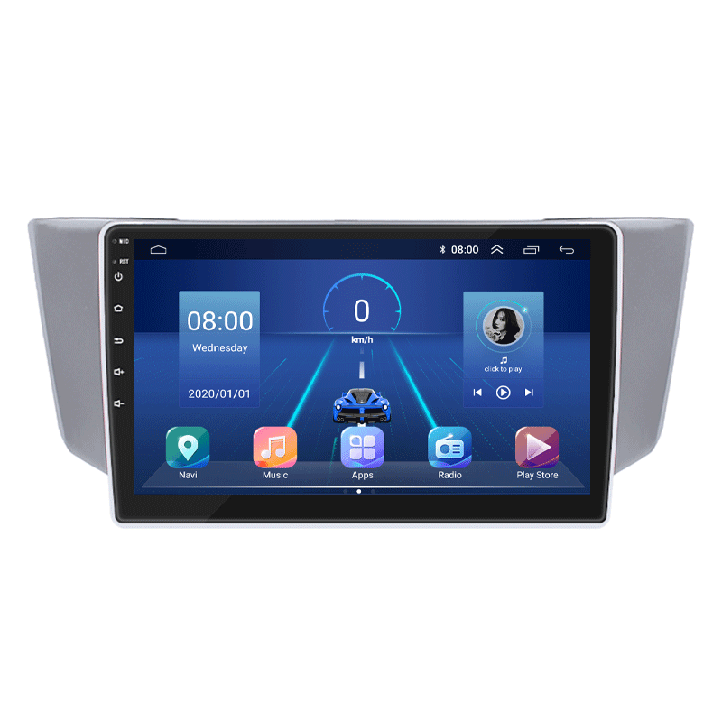 Штатная магнитола 9" Lesko для Toyota Harrier II (XU30) 2003-2013 6/128Gb 4G Wi-Fi GPS Top Тойота