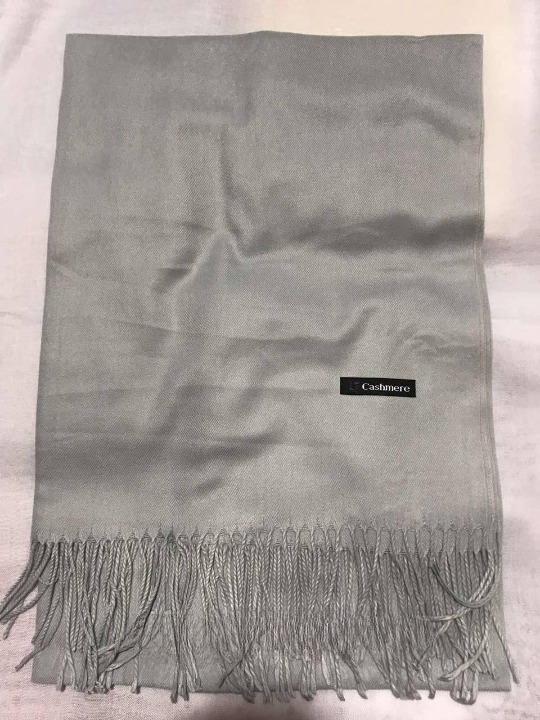 Шарф женский кашемировый Светло-серый (ШарфКаш66)