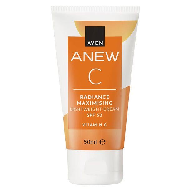 Крем для обличчя з вітаміном С Avon Anew Максимальне сяйво SPF 50 зволожувальний 50 мл (AV15583)