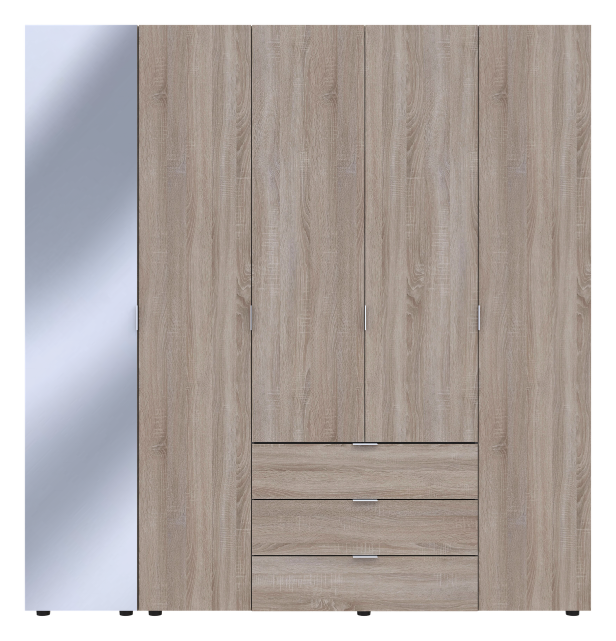 Комплект шкафов Doros Гелар Зеркало 2 шт. 194х49,5х203,4 см Дуб сонома (DRS-011139)