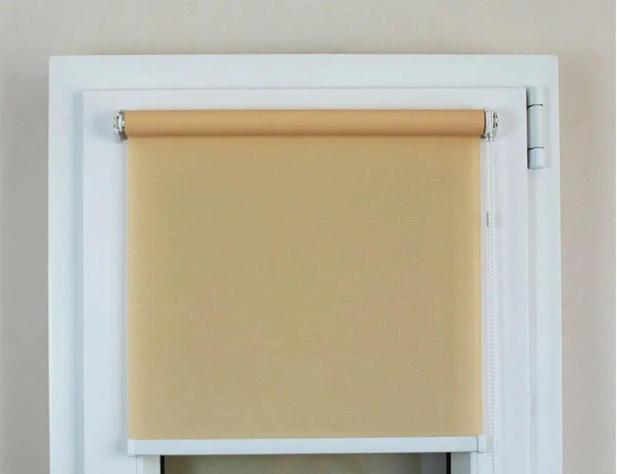 Роллета на окна тканевая Len 877 35х160 см Пудровый (18847733)