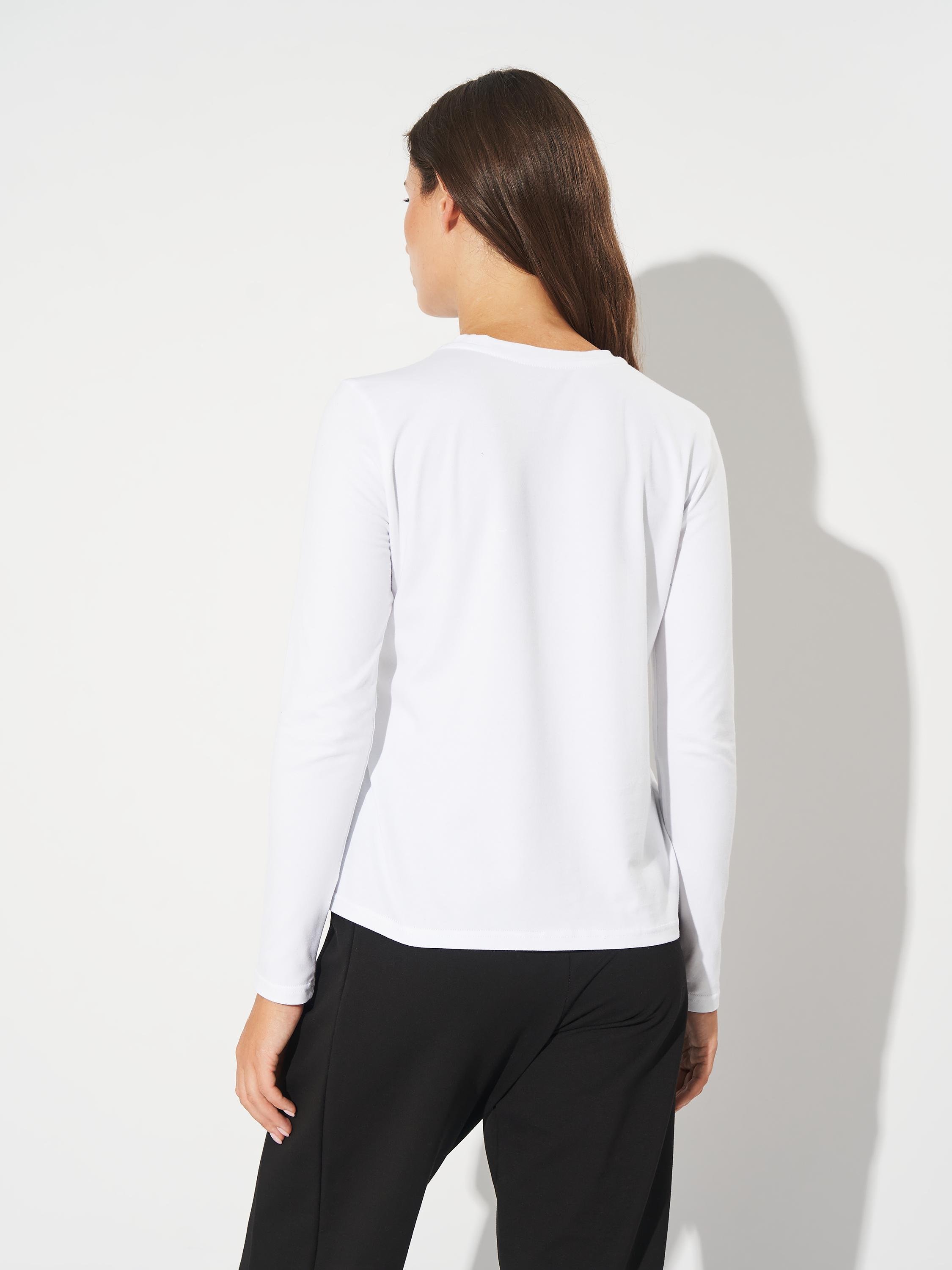 Лонгслів жіночий базовий 25/Ж601-24 Білий - фото 3 Лонгслів жіночий базовий 25/Ж601-24 Білий - фото 3