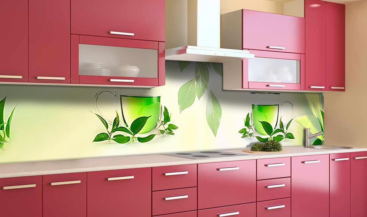 Кухонный фартук Зеленый чай из самоклеющейся виниловой пленки 60х300 см Зеленый Кухонный фартук Зеленый чай из самоклеющейся виниловой пленки 60х300 см Зеленый