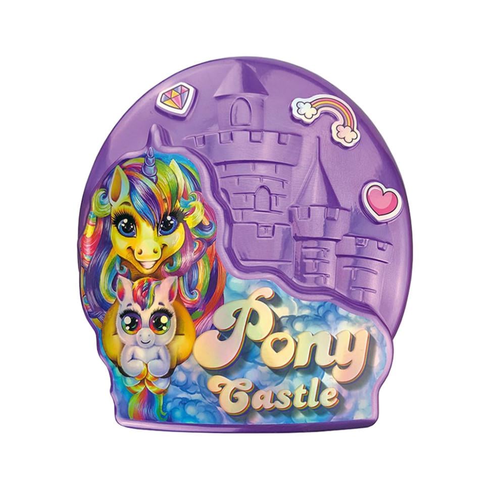 Креативна творчість Pony Castle BPS-01-01U з м'якою іграшкою Фіолетовий Креативна творчість Pony Castle BPS-01-01U з м'якою іграшкою Фіолетовий