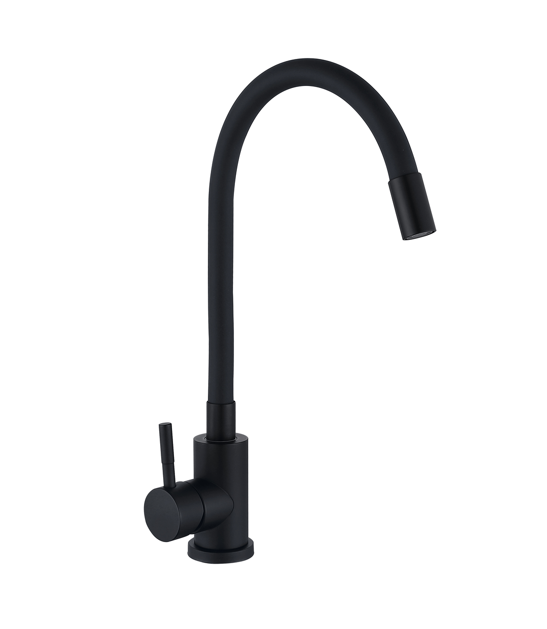 Змішувач для кухні з гнучким виливом Wezer EKO4E-01-Black