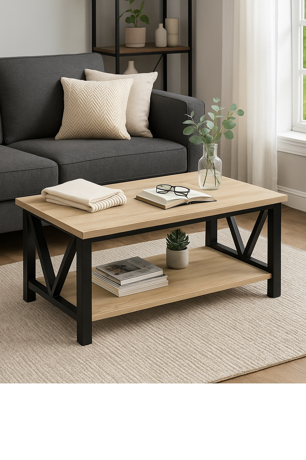 Журнальный стол EcoLoft IN-2706 в стиле лофт (27234610) Журнальный стол EcoLoft IN-2706 в стиле лофт (27234610)