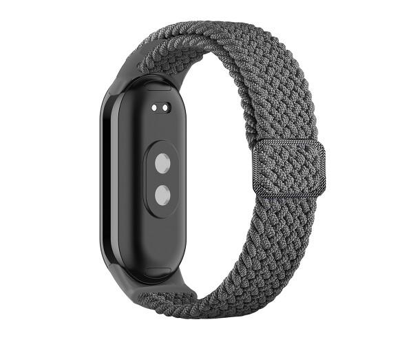 Ремінець Textile Elastic для Xiaomi Smart Band 8/Smart Band 9 Сірий - фото 1