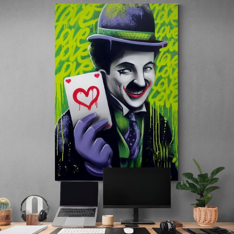 Картина на холсте Чарли Чаплин HolstPrint 60х90 см