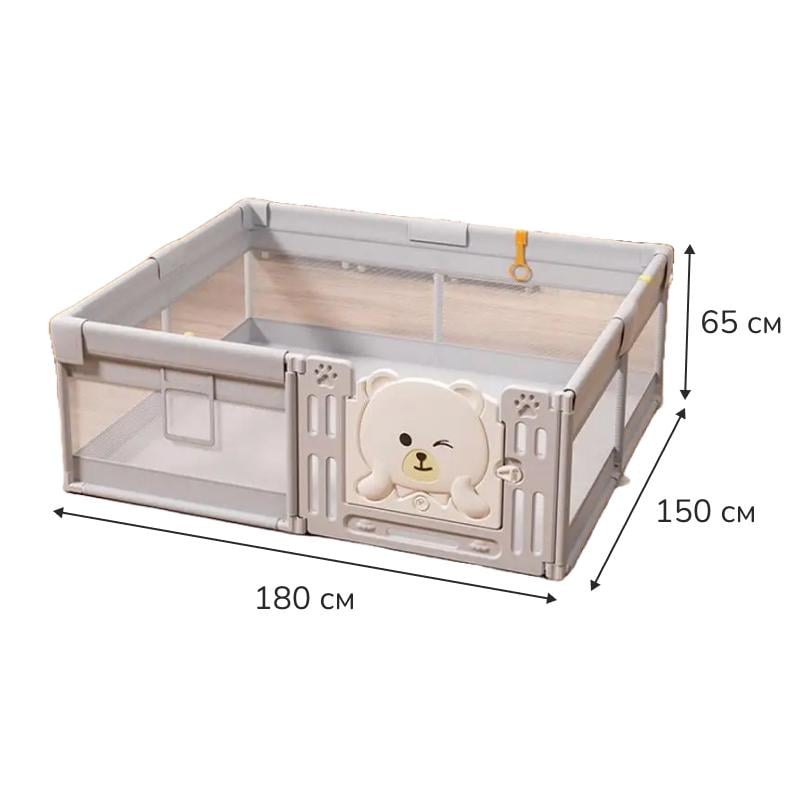 Манеж Lumpurini Tindario с пластиковой дверью и мешочком для игрушек L (NEW01150) - фото 11 Манеж Lumpurini Tindario с пластиковой дверью и мешочком для игрушек L (NEW01150) - фото 11