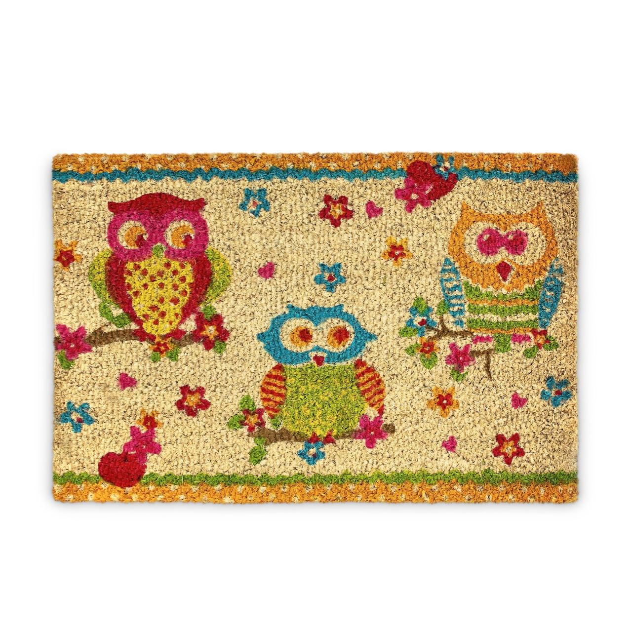 Коврик Relaxdays Совы из кокосового волокна 60x40 см (10017717) Коврик Relaxdays Совы из кокосового волокна 60x40 см (10017717)