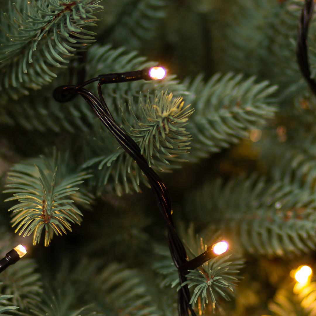 Гирлянда нить 14 м на 300 LED лампочек светодиодная черный провод 8 режимов работы Желтый - фото 2 Гирлянда нить 14 м на 300 LED лампочек светодиодная черный провод 8 режимов работы Желтый - фото 2