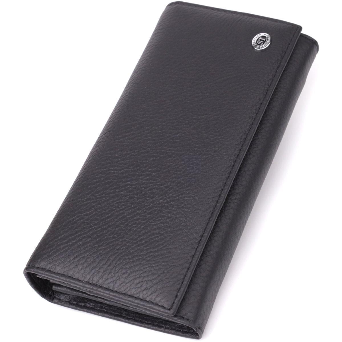 Кошелек женский ST Leather 23097 из натуральной кожи Черный (168-136-23097)