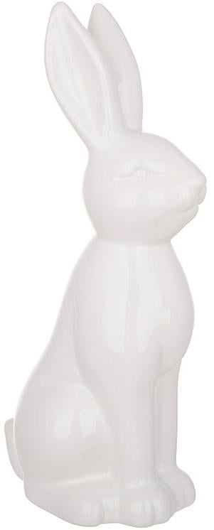 Статуетка декоративна порцелянова Білий Кролик 25 см