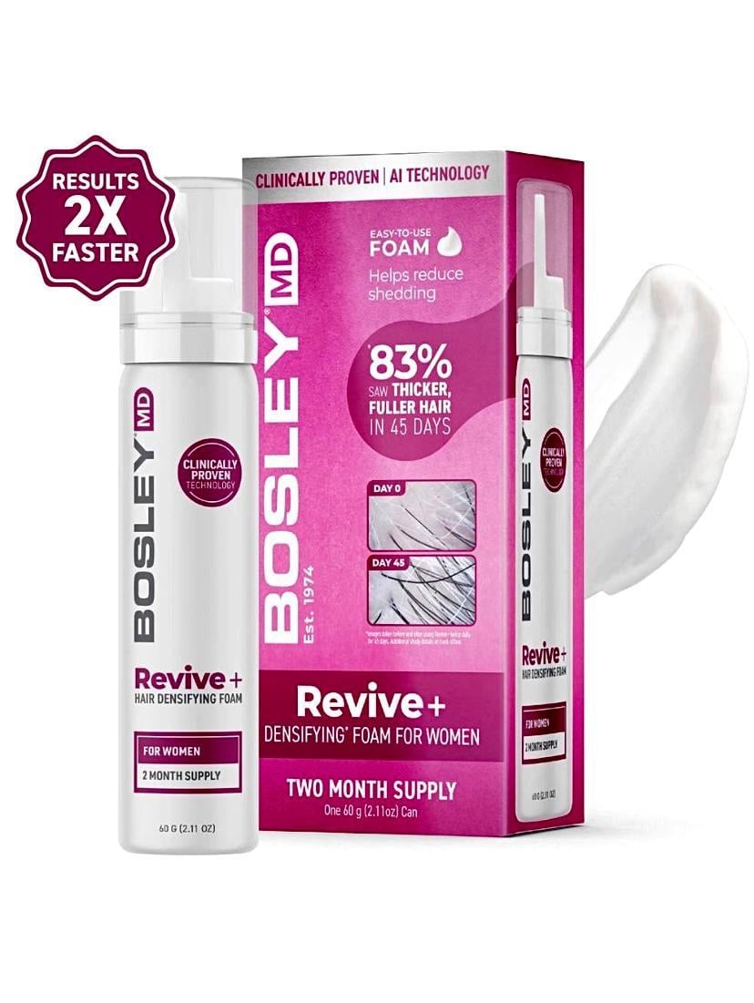 Піна проти випадіння волосся у жінок Bosley MD Revive+ Densifying Foam for Women 60 мл - фото 2