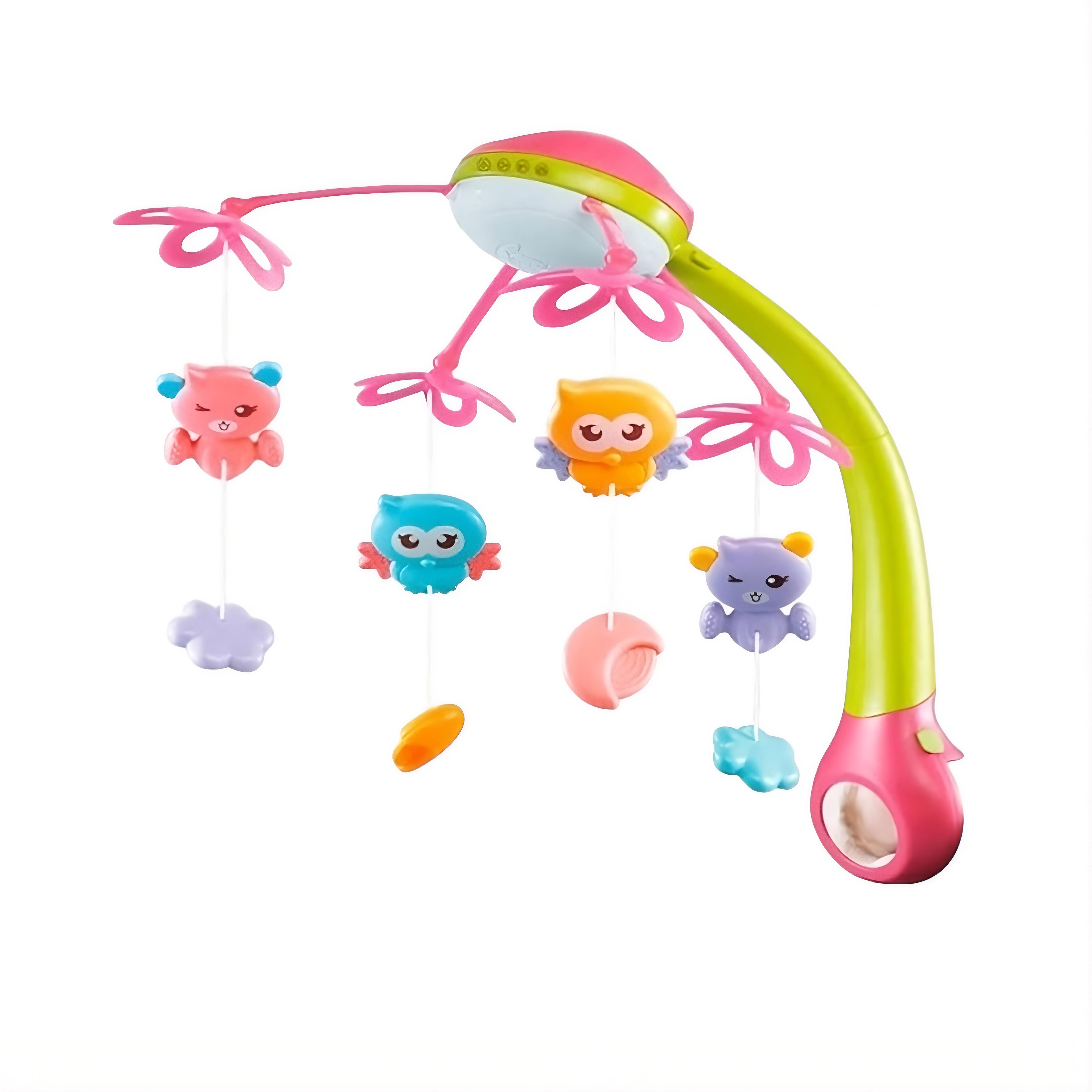 Карусель музыкальная на кроватку HB0006ABCD-2 Розово-зеленый (31767154)