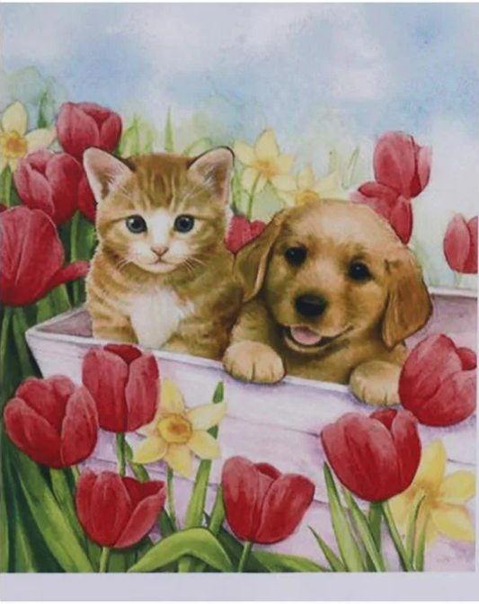 Алмазна мозаїка за номерами Josef Otten Домашні улюбленці 71687_BGLE 40x50 см (MTT-191212)