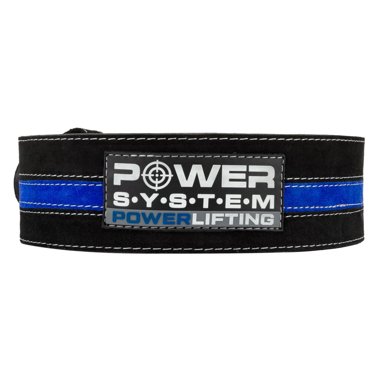 Пояс для пауерліфтингу Power System Power Lifting PS-3800 L Black/Blue - фото 2