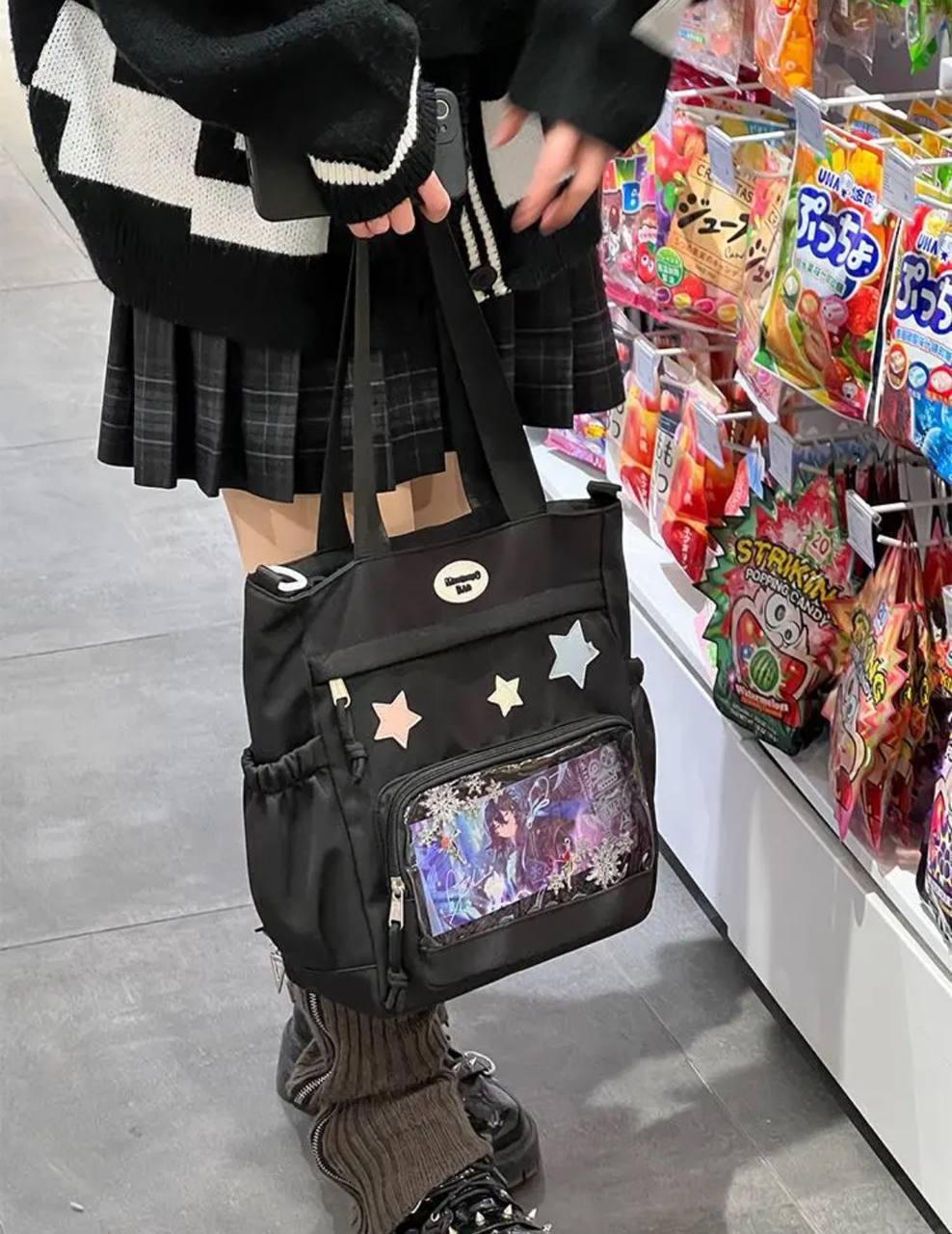 Сумка жіноча для школи/інституту з кишенями в японському стилі - фото 2 Сумка жіноча для школи/інституту з кишенями в японському стилі - фото 2