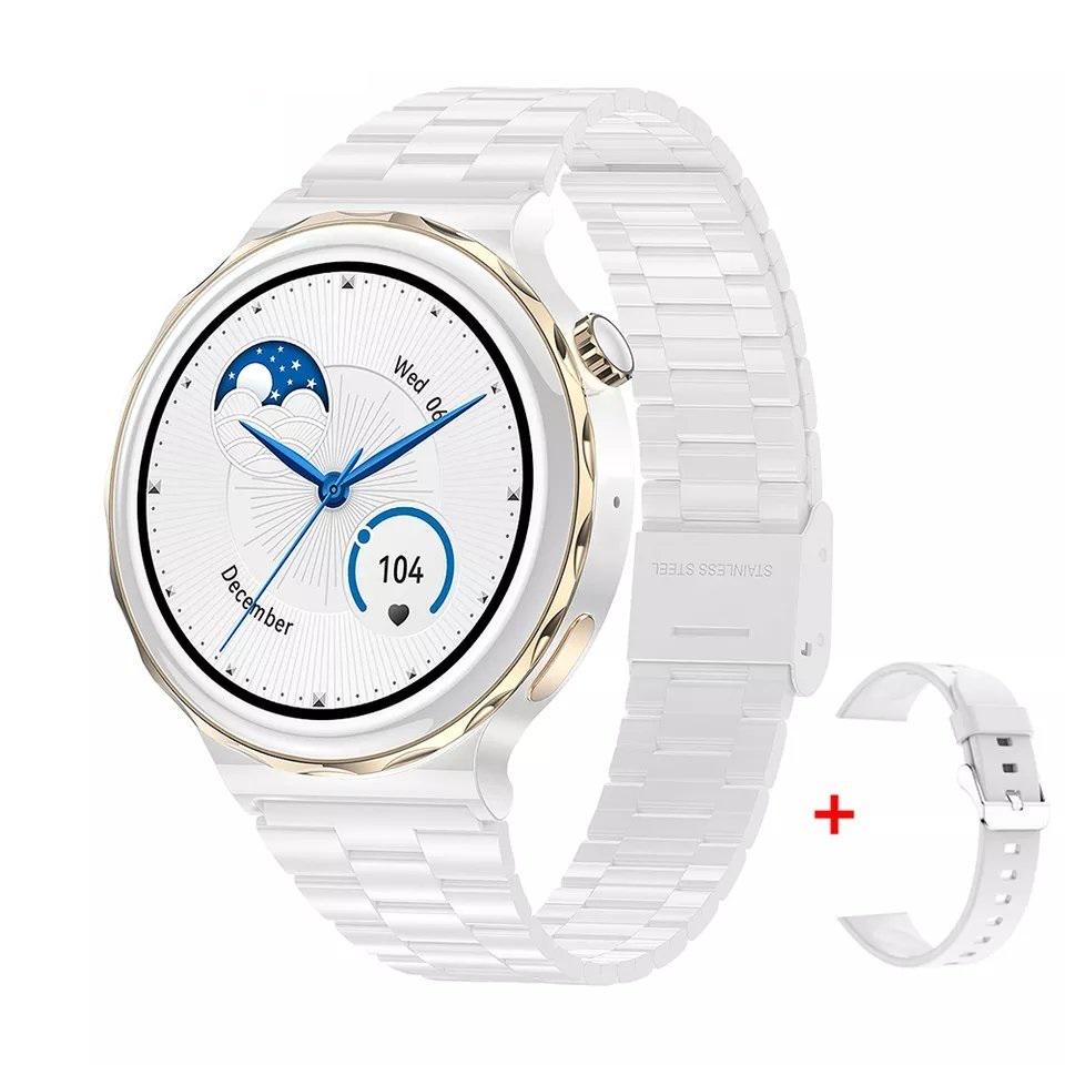 Смарт-годинник жіночий Lemfo HK43 2 ремінці Білий - фото 18 Смарт-годинник жіночий Lemfo HK43 2 ремінці Білий - фото 18