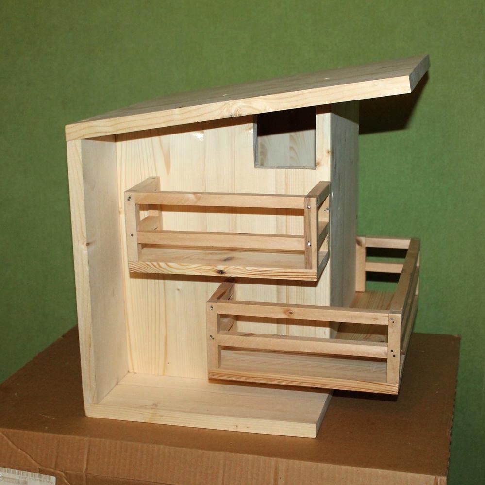 Домик для белок из дерева Каштан Бланже (ДДБ-000401) - фото 2 Домик для белок из дерева Каштан Бланже (ДДБ-000401) - фото 2