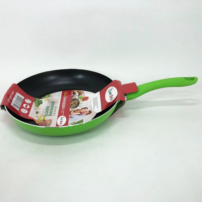 Сковорода Con Brio СВ-2814 для змаження 28 см Green (tf5169) - фото 9 Сковорода Con Brio СВ-2814 для змаження 28 см Green (tf5169) - фото 9