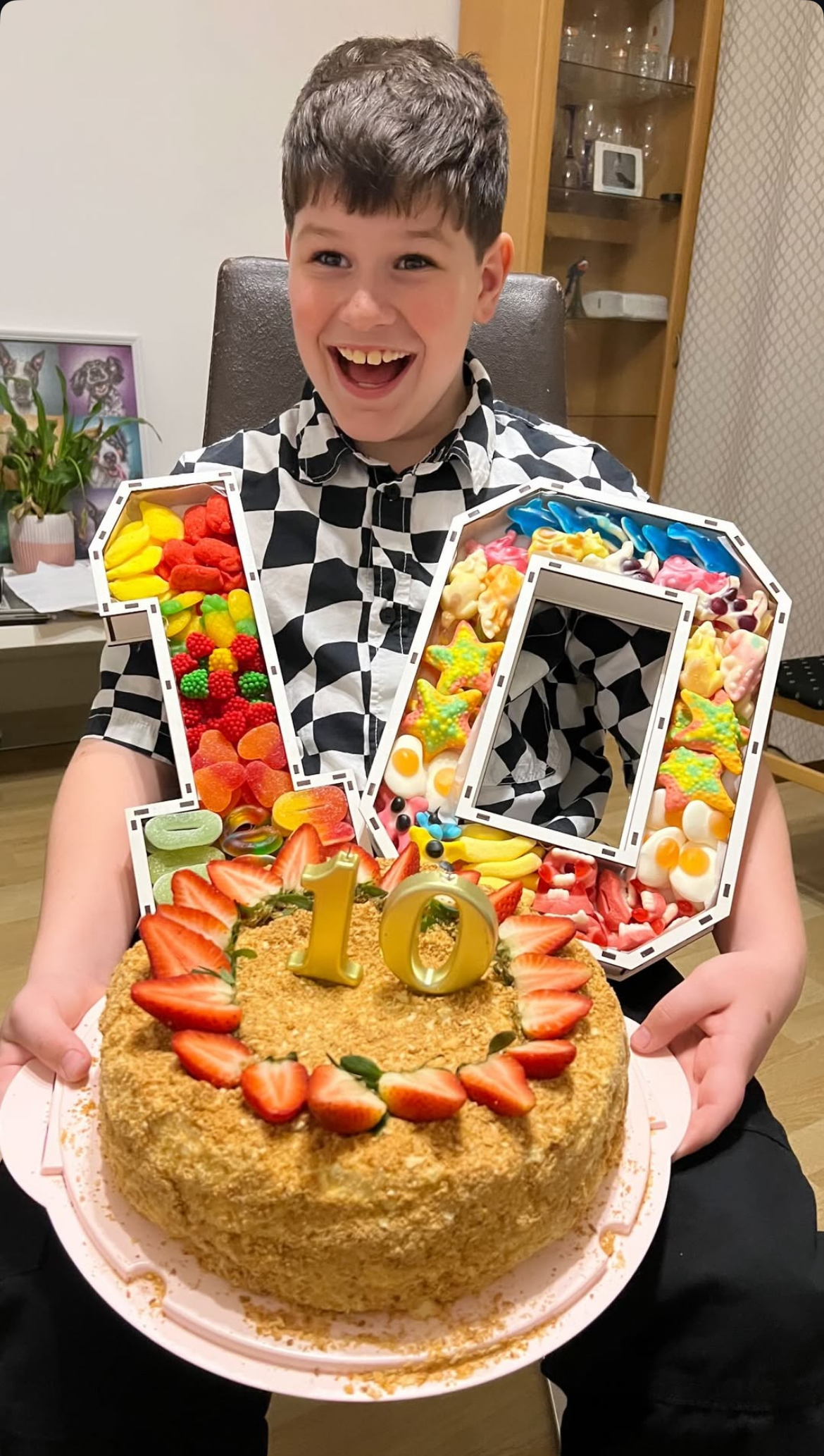 Подарунковий бокс солодкий подвійна Цифра з желе (2509751458) - фото 5