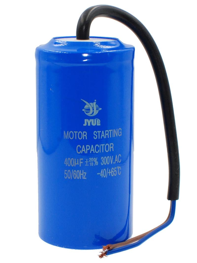 Конденсатор JYUL CD-60 400 мкф пусковой 300 VAC провода (кон357)